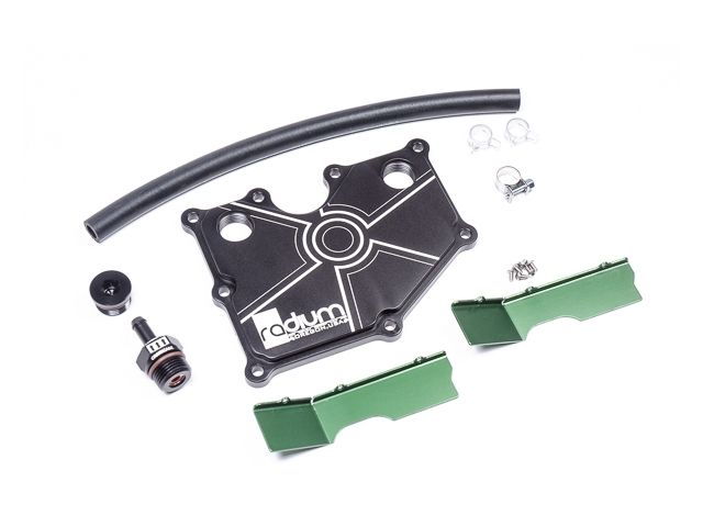 radium ENGINEERING PCV Baffle Plate w/ Fittings (2013-2018 Ford Focus ST & RS)