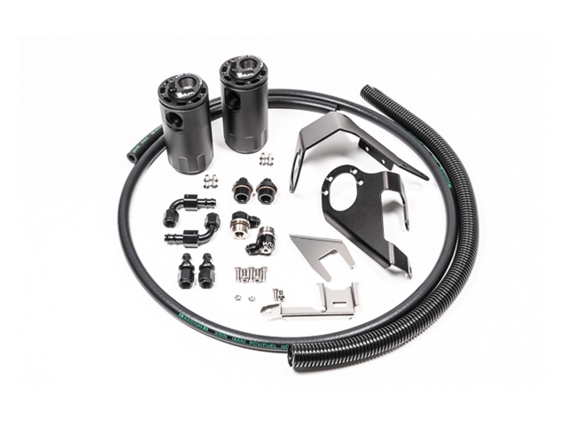 radium ENGINEERING Dual Catch Can Kit, Fluid Lock (Nissan 370Z & Infiniti G37)