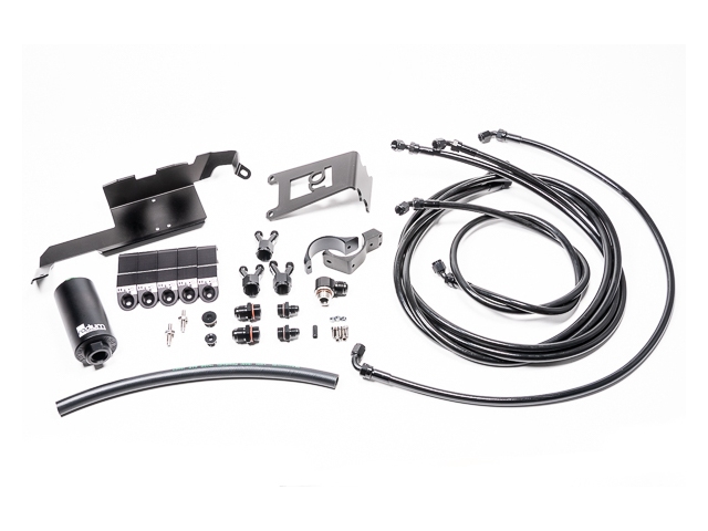 radium ENGINEERING Fuel Hanger Feed Kit, Stainless (2009-2024 Nissan GT-R) - Click Image to Close
