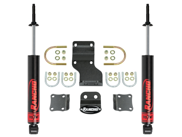 RANCHO RS7MT Steering Damper Kit (Jeep Wrangler JK & JKU, JL & JLU & Gladiator JT)