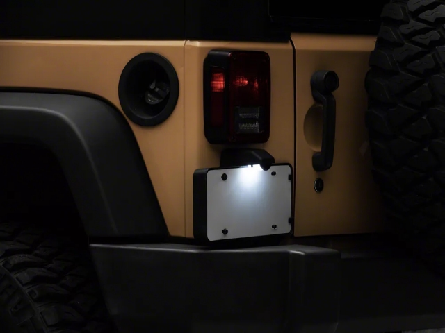 raxiom Axial Series LED License Plate Conversion (Jeep Wrangler JK & JKU)