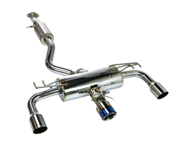 REMARK ELITE SPEC Cat-Back Exhaust w/ Burnt Center Tip (2023-2024 Toyota GR Corolla) - Click Image to Close
