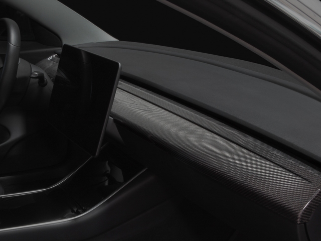 REVEL GT DRY Carbon Front Panel, Center (2017-2022 Tesla Model 3)