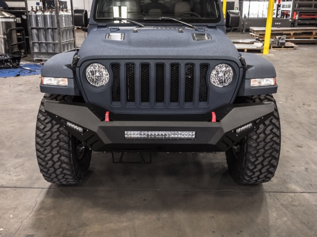 ROAD ARMOR SPARTAN Front Bumper, Textured Black (2018-2021 Wrangler JL & Gladiator JT)