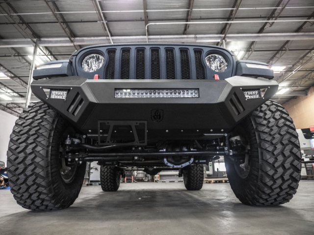 ROAD ARMOR SPARTAN Front Bumper, Textured Black (2018-2021 Wrangler JL & Gladiator JT)