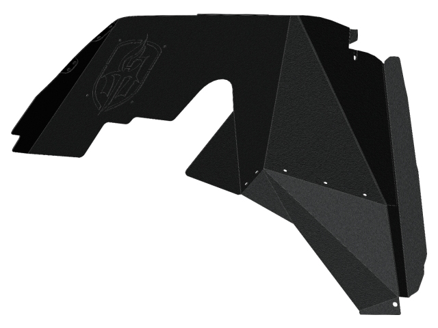 ROAD ARMOR STEALTH Front Fender Liner Body Armor Black Steel (Jeep Wranger JL) - Click Image to Close