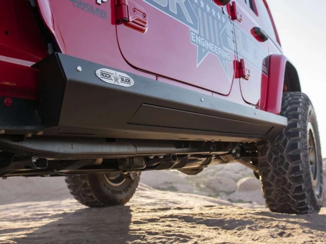 ROCK SLIDE JL 4 Door Step Slider Skid Plate 3.0 (2018-2024 Jeep Wrangler JLU) - Click Image to Close