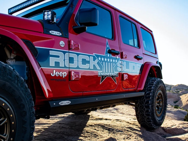 ROCK SLIDE JL 4 Door Step Slider Set (2018-2023 Jeep Wrangler JLU)