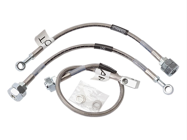 Russell Stainless Steel Brake Hoses, Front Disc & Rear Drum (1981-1991 S-10 & S-15 2WD)