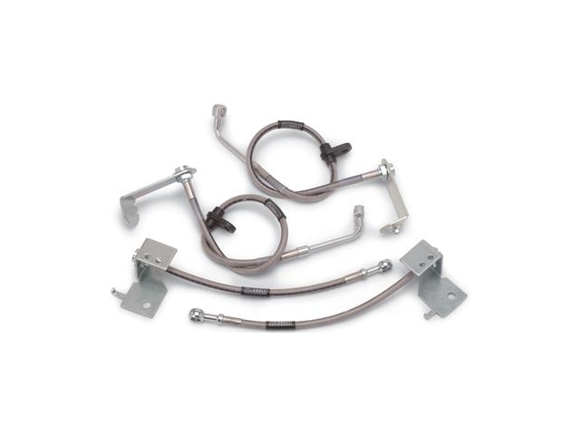 Russell Stainless Steel Brake Hoses, Front Disc & Rear Disc (2005-2011 Mustang) - Click Image to Close