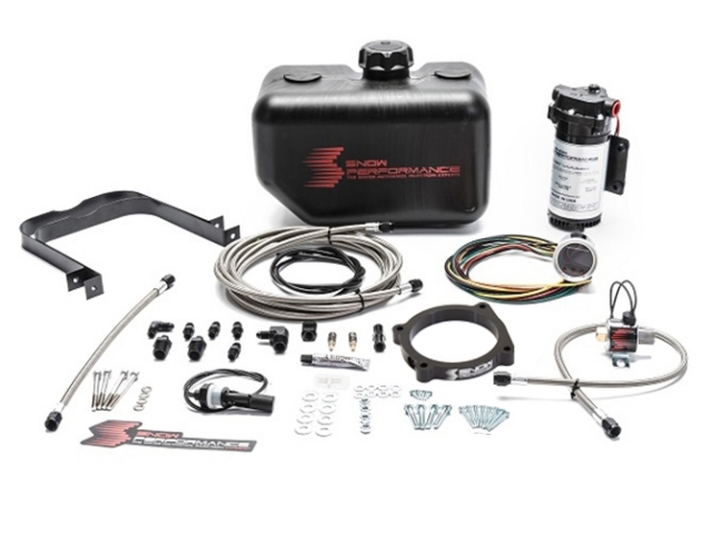 SNOW PERFORMANCE STAGE 2.5 BOOST COOLER Water-Methanol Injection Kit, Braided Line (2015-2021 Challenger & Charger 6.2L Hellcat)