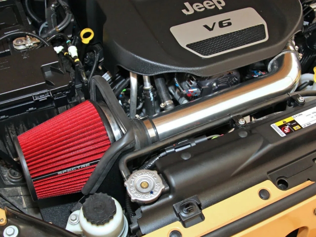 SPECTRE Air Intake Kit, Polished (2012-2018 Jeep Wrangler JK & JKU)