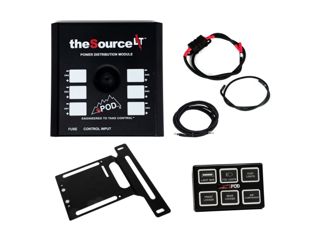 sPOD the Source LT POWER DISTRIBUTION MODULE (2018-2025 Jeep Wrangler JL & JLU & Gladiator JT 3.6L PENTASTAR V6)