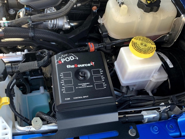 sPOD the Source LT POWER DISTRIBUTION MODULE (2018-2025 Jeep Wrangler JL & JLU & Gladiator JT 3.6L PENTASTAR V6)