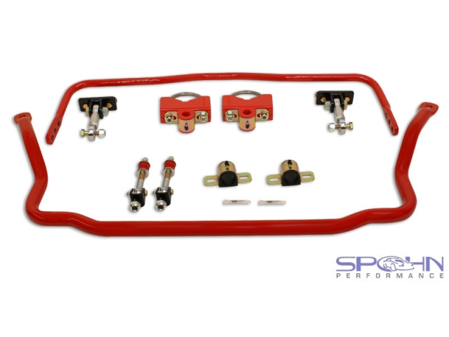 SPOHN RRx Series Sway Bars w/ Spherical End Links, 1-3/8" Front & 7/8" Rear (1978-1987 GM G-Body)