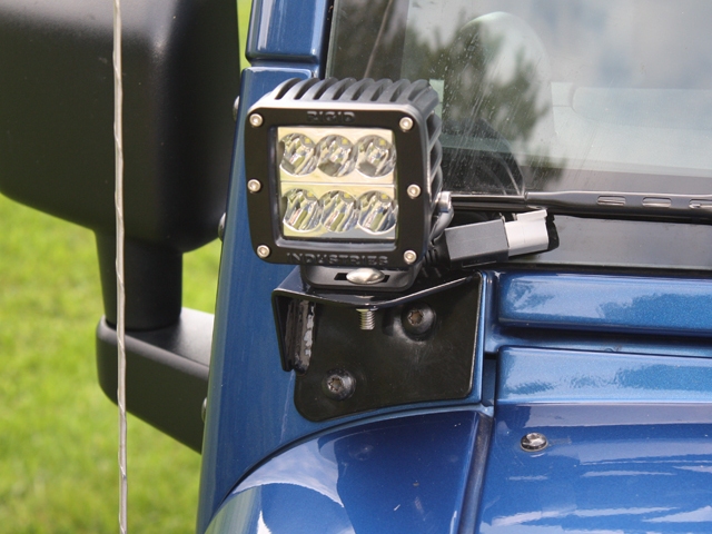 Spohn "Mountain Goat Series" Lower Front A-Pillar Windshield Hinge Auxiliary Light Mounts (2007-2014 JEEP Wrangler JK)