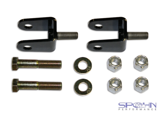 SPOHN No Bind Lower Rear Shock Relocation Mounting Brackets (1964-1967 GM A-Body) - Click Image to Close