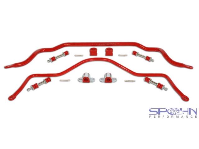 Spohn Sway Bars w/ Polyurethane Bushings, 32mm Front & 22mm Rear, 4140N Chrome-Moly (1993-2002 Camaro & Firebird) - Click Image to Close
