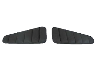Street Scene Ford Mustang Rear Side Windows Louvers - Click Image to Close