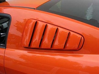 Street Scene Ford Mustang Rear Side Window Louvers Generation 2 - Click Image to Close