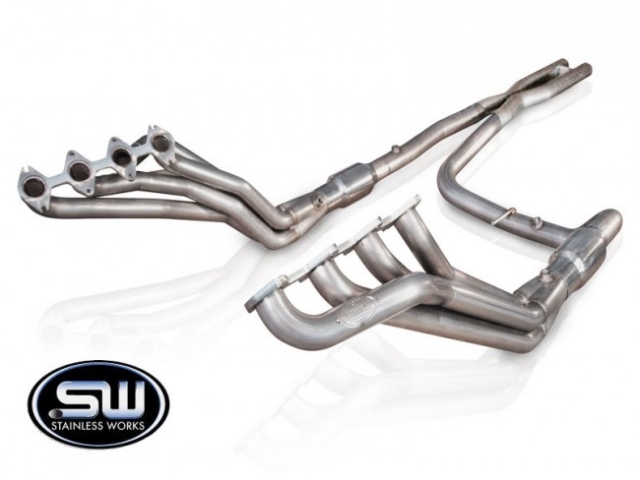 Stainless Works Long Tube Headers & X-Pipe w/ Catalytic Converters, Performance Connect, 1-3/4" x 2-1/2" (2004-2008 F-150 5.4L)