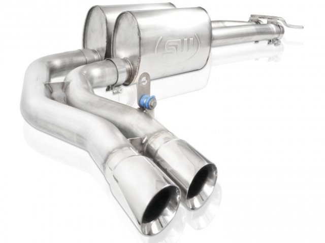 Stainless Works Dual Turbo Chambered Exhaust, Performance Connect, 3", Front Passenger Rear Tire (2007-2016 Silverado & Sierra 1500 5.3L & 6.2L)