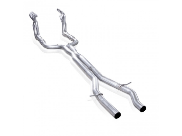 Stainless Works Long Tube Headers & X-Pipe w/ Catalytic Converters, Factory & Performance Connect, 2" x 3" (2016 CTS-V) - Click Image to Close