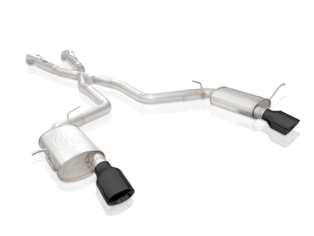 STAINLESS WORKS "LEGEND SERIES" Cat-Back Exhaust w/ Black Tips, 3", FACTORY CONNECT (2018-2020 Durango SRT) - Click Image to Close