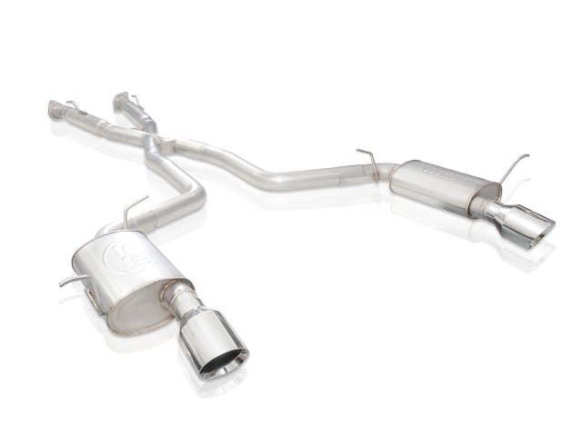 STAINLESS WORKS "LEGEND SERIES" Cat-Back Exhaust w/ Polished Tips, 3", FACTORY CONNECT (2018-2020 Durango SRT) - Click Image to Close