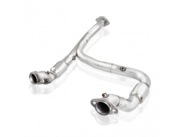 STAINLESS WORKS Downpipe w/ Catalytic Converters, Factory Connect, 3" (2015-2017 F-150 3.5L EcoBoost) - Click Image to Close