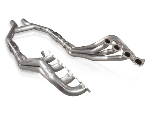 Stainless Works Long Tube Headers & H-Pipe w/ Catalytic Converters, Factory Connect, 1-7/8" x 3" (2011-2014 Mustang Shelby GT500) - Click Image to Close