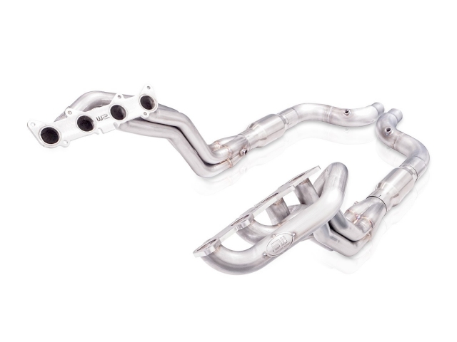 STAINLESS WORKS Long Tube Headers & Lead-Pipes w/ Catalytic Converters, 1-7/8" x 3", FACTORY CONNECT (2015-2020 Mustang Shelby GT350) - Click Image to Close