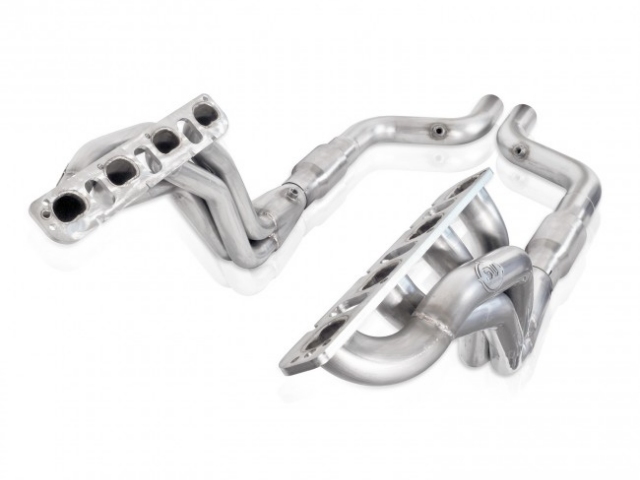 STAINLESS WORKS Long Tube Headers & Lead-Pipes w/ Catalytic Converters, Factory Connect, 2" x 3" - Click Image to Close