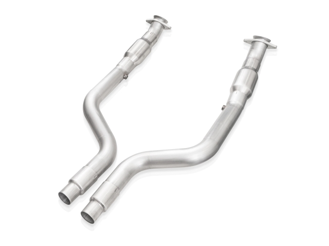 STAINLESS WORKS Mid-Pipes w/ Catalytic Converters, 3", FACTORY CONNECT (2015-2021 Challenger & Charger 6.4L HEMI & 6.2L Hellcat)