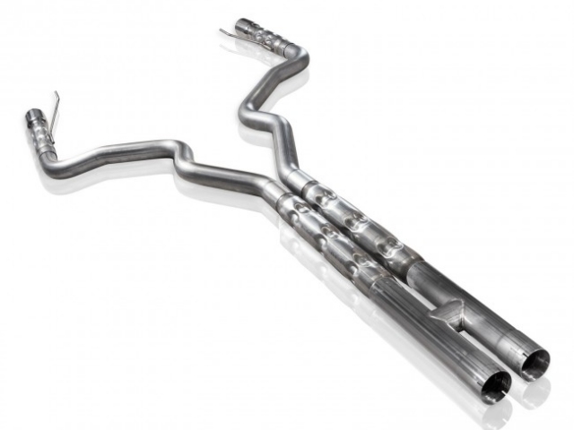 STAINLESS WORKS Retro Chambered Exhaust, Performance Connect, 3" (2015-2017 Mustang GT) - Click Image to Close