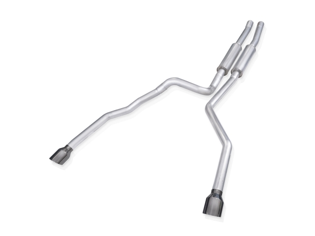 STAINLESS WORKS "LEGEND SERIES" Cat-Back Exhaust w/ Black Chrome Tips, 3", FACTORY CONNECT (2021 RAM 1500 TRX)