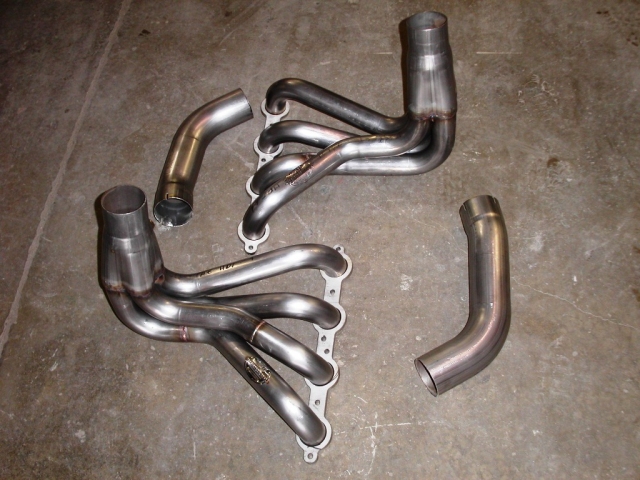 Stainless Works Long Tube Headers & Lead Pipes, Performance Connect, 1-7/8" x 3" (1964-1982 Corvette LS) - Click Image to Close