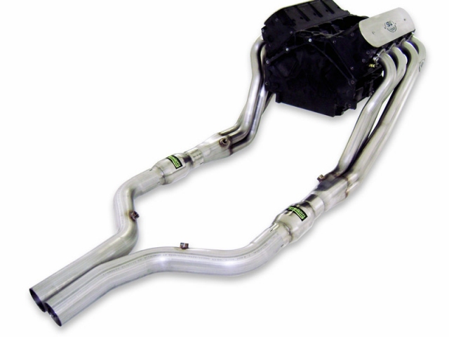 Stainless Works Long Tube Headers & Lead Pipes w/ Catalytic Converters, Performance Connect, 2" x 3" (2010-2015 Camaro SS, ZL1 & 1LE) - Click Image to Close