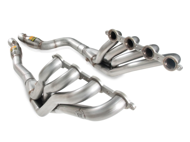 Stainless Works Long Tube Headers & Lead Pipes w/ Catalytic Converters, Performance Connect, 2" x 3" (2009-2015 CTS-V) - Click Image to Close