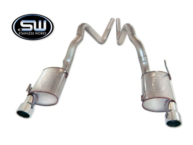 Stainless Works Turbo S-Tube Exhaust, Factory Connect, 3" (2007-2010 Mustang Shelby GT500) - Click Image to Close