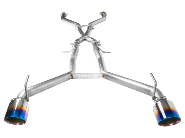 STILLEN "COMPETITION" Cat-Back Exhaust w/ Blue Burnt Tips (2023-2024 Nissan Z) - Click Image to Close