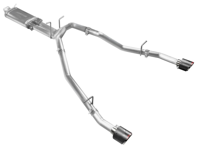 STILLEN Cat-Back Exhaust w/ Carbon Fiber Tips (2011-2024 RAM 1500) - Click Image to Close