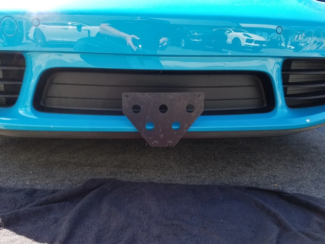 STO N SHO Detachable Front License Plate Bracket (2017-2020 Boxster & Boxster S)