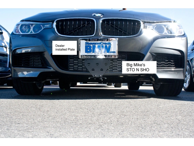 STO N SHO Detachable Front License Plate Bracket (2012-2016 BMW 235i, 335i & 435i M Sport)