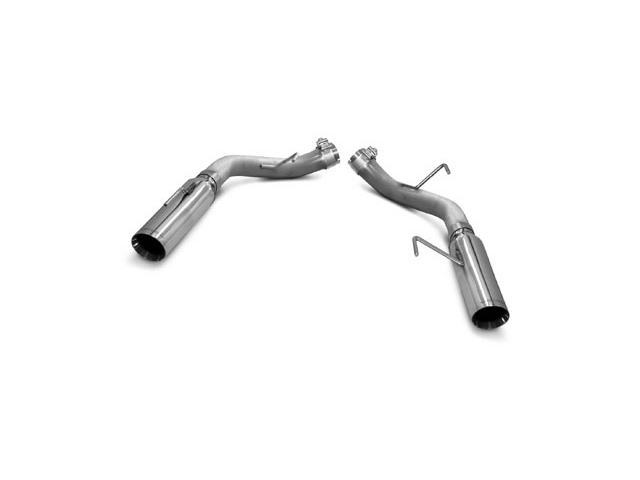 SLP Loud Mouth Dual Axle-Back Exhaust w/ 3-1/2" Tips (2005-2010 Mustang GT & Shelby GT500) - Click Image to Close