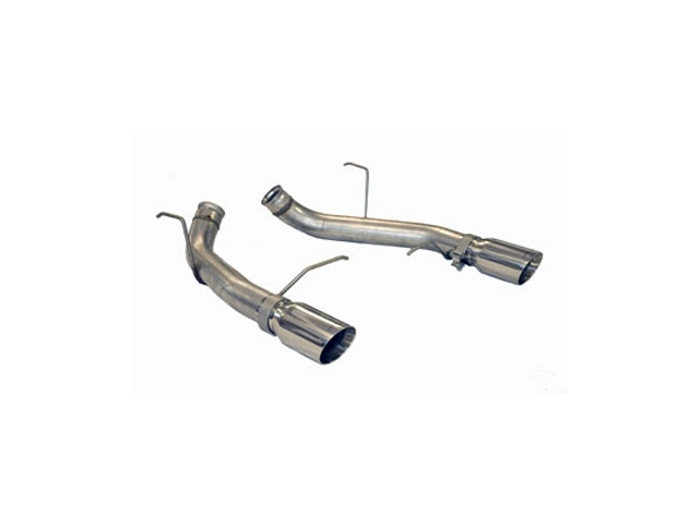 SLP Loud Mouth Dual Axle-Back Exhaust w/ 4" Tips (2011-2013 Mustang GT, Shelby GT500 & BOSS 302) - Click Image to Close