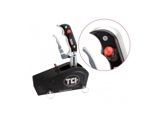 TCI OUTLAW-X BLACKOUT Shifter Grip w/ Switch - Click Image to Close
