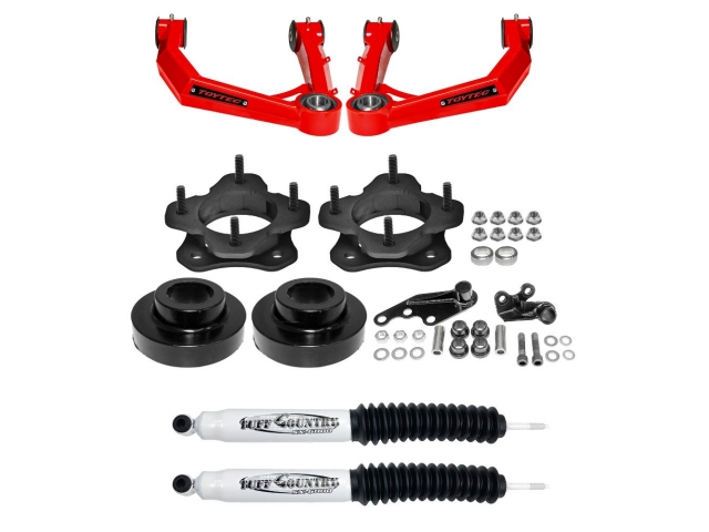 TUFF COUNTRY 3" Suspension Lift Kit w/ SX8000 Shocks & TOYTEC Boxed Uni-Ball Upper Control Arms (2022-2024 Toyota Tundra & Sequoia)