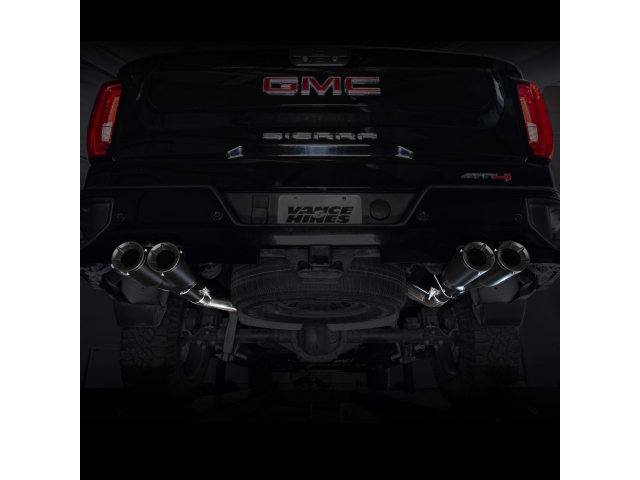 VANCE & HINES HOLESHOT SERIES Cat-Back Exhaust w/ Black ELIMINATOR Tips (2019-2023 Silverado & Sierra 1500 5.3L V8)