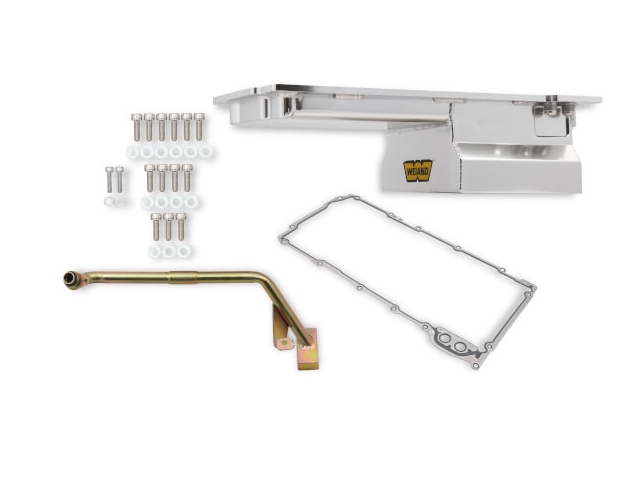 WEIAND Oil Pan Kit - Fabricated, Silver Finish (GM LS1, LS6, LS2 & LQ9) - Click Image to Close
